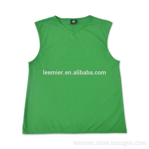 Custom blank color mesh fabric gym tank top